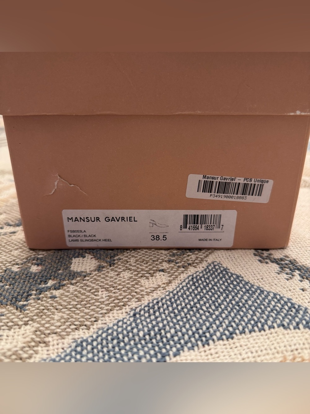 Mansur Gavriel The Go-To Slingback Pump in black lambskin - 38.5 - Picture 5 of 6
